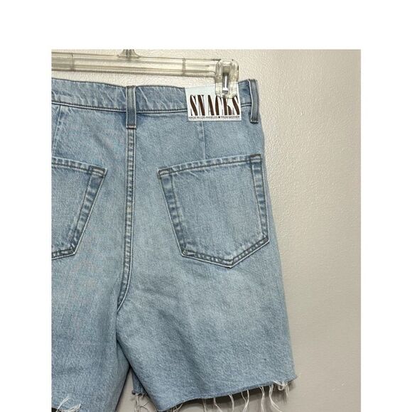 Mother Snacks The Pleated Fun Dip Jean Short size 25 NWT $218 - Picture 3 of 13